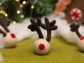 3cm Mini Felt Reindeer Head