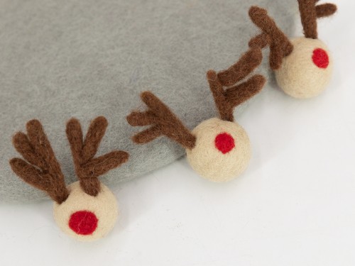 3cm Mini Felt Reindeer Head