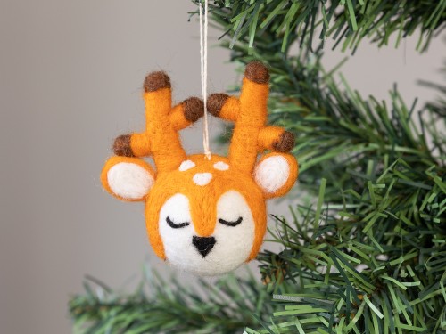 5cm Wool Felt Deer Head