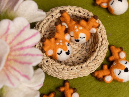 5cm Wool Felt Deer Head