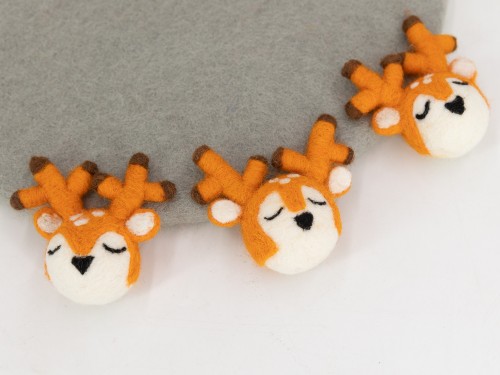 5cm Wool Felt Deer Head