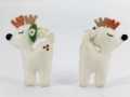 11cm Handmade Wool Felt Reindeer Ornament