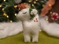11cm Handmade Wool Felt Reindeer Ornament