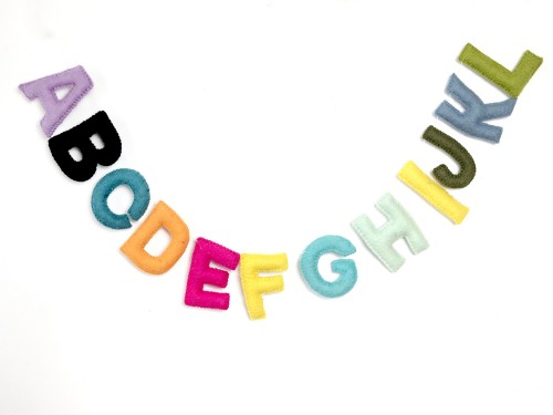 8cm|10cm Bulk Uppercase Felt Stitched Letters