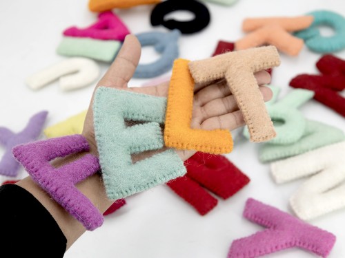 8cm|10cm Bulk Uppercase Felt Stitched Letters
