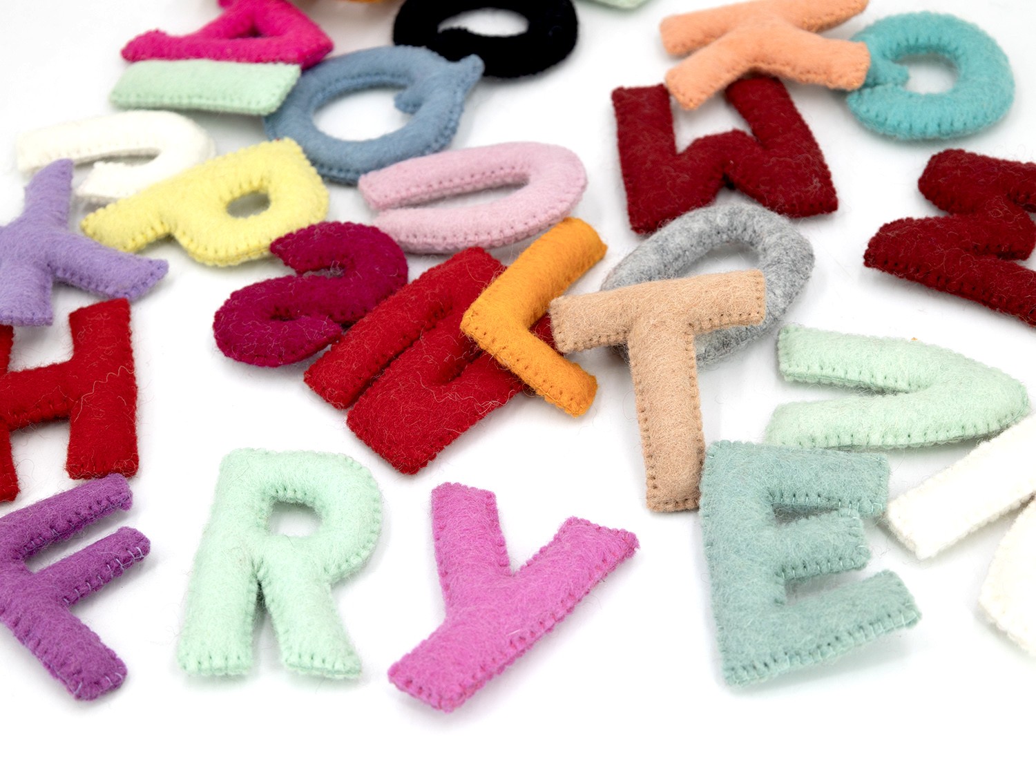 3 Felt Alphabet Set, Wool Alphabet Set – Treehouse Crafts LLC