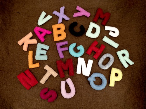 8cm|10cm Bulk Uppercase Felt Stitched Letters