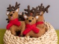 11x7cm Christmas Felt Reindeer