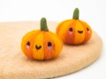 5cm Cute Halloween Cheeky Felt Pumpkin