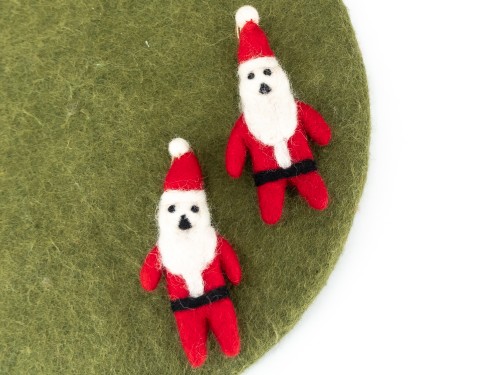13x5cm Christmas Felt Red Hat Santa Claus