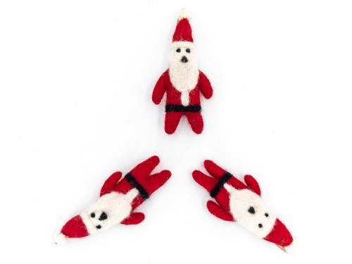 13x5cm Christmas Felt Red Hat Santa Claus