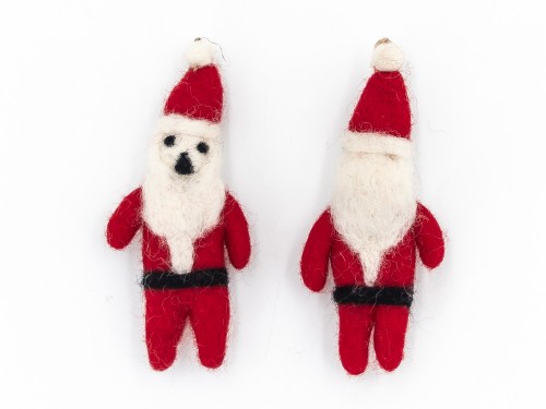 13x5cm Christmas Felt Red Hat Santa Claus