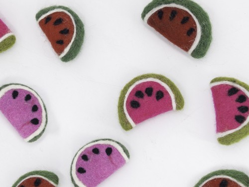 6cm Felt Watermelon Slice