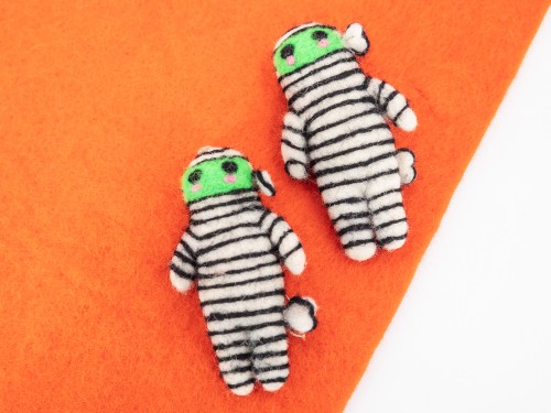 10cm Creepy Cute Felt Mummy
