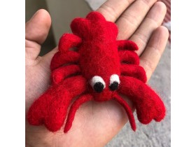 10cm Felt Lobster