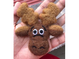10cm Felt Moose