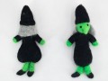 14cm Felt Witch with Black Hat