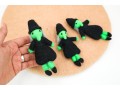 14cm Felt Witch with Black Hat