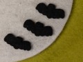 6cm Chilling Felt Halloween Bat