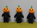10cm Halloween Felt Pumpkin Man