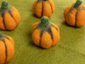 6cm Needle Felted Pumpkins