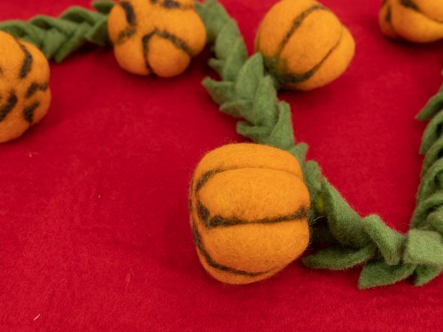 6cm Needle Felted Pumpkins