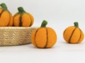 6cm Needle Felted Pumpkins