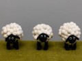 9x7cm Handmade Wool Felt PomPom Sheep