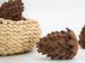 9cm Handmade Wool Felt Sheet Pinecone