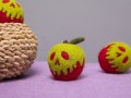 5cm Wool Felt Poisoned Apple