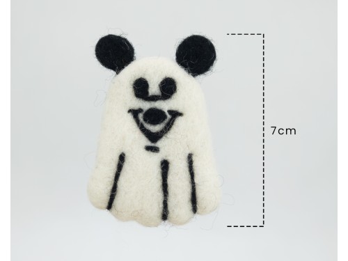 7cm Halloween Felt Mickey Mouse Ghost