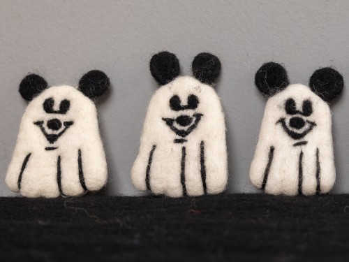 7cm Halloween Felt Mickey Mouse Ghost
