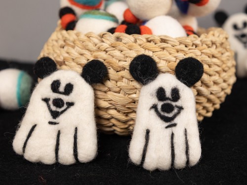 7cm Halloween Felt Mickey Mouse Ghost