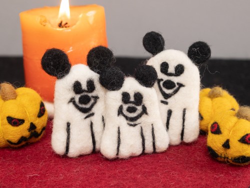 7cm Halloween Felt Mickey Mouse Ghost