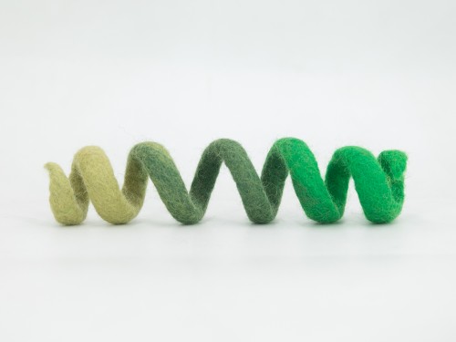 Spiral Felt Eco Cat Fetch Toy