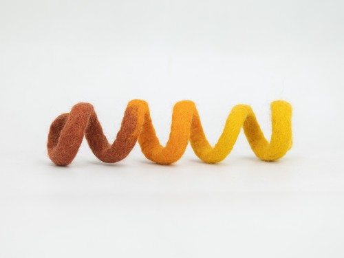 Wholesale Spiral Wool Felt Cat Fetch Toy