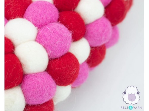 Felt Balls Spring and Summer Wreath