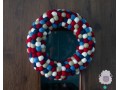 Handcrafted Festive Felt Ball Wreath