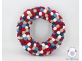Handcrafted Festive Felt Ball Wreath