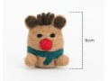 6cm Felt Reindeer with Scarf