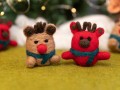 6cm Felt Reindeer with Scarf