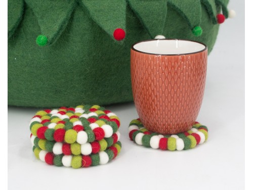 Christmas Felt Coasters