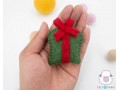 Wool Felt Stitched Christmas Present Box