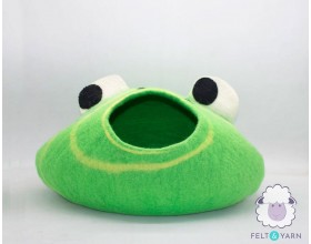 Felt Frog Twirl Cat House
