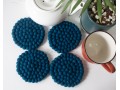 10cm Solid Color Felt Ball Coaster Collection