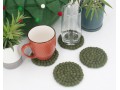 10cm Solid Color Felt Ball Coaster Collection
