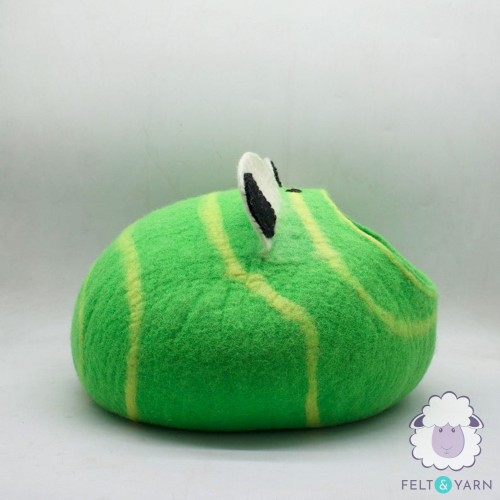 Felt Frog Twirl Cat House
