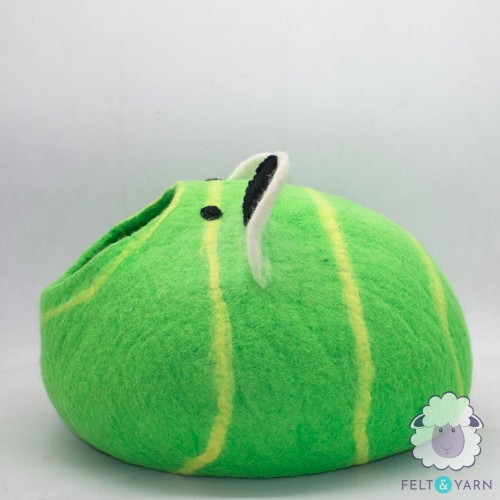 Felt Frog Twirl Cat House