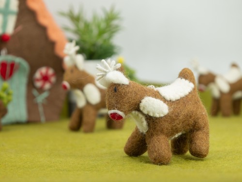12cm Christmas Felt Rudolph Ornament