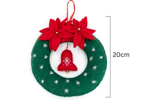 20cm Felt Christmas Wreath Set